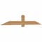 Ekena Millwork Eugene Smooth Timber Gable Bracket, Western Red Cedar, 84"W x 14"H x 1 1/2"D x 5 1/2"F, 4/12 Pitch GBW084X14X0206EUG00SWR - alternate 4
